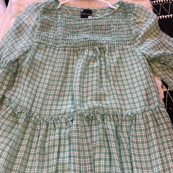 Green plaid sundress - Picture 2 of 4